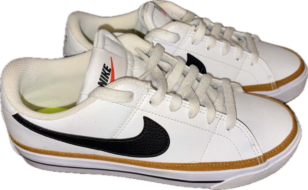 Nike Court Legacy Next Nature Women's White/Desert Ochre/Black Dh3161-100 - Picture 2 of 5